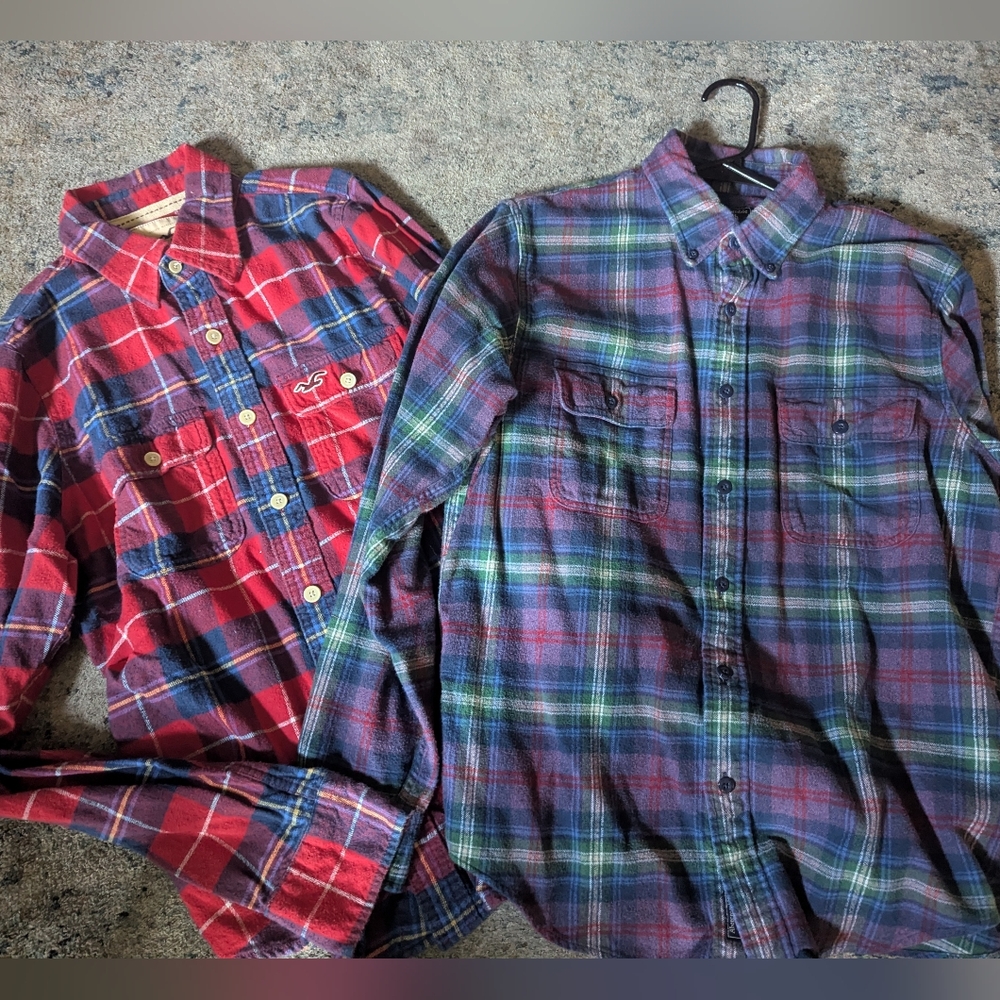Abercrombie & Fitch / Hollister Flannel Shirts Men's Medium